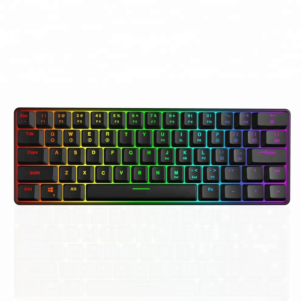 Tastiera Meccanica Da Gioco 61 Tasti - RGB LED | Switch Ottici Gateron | Programmabile Per PC/Mac - Foto 5