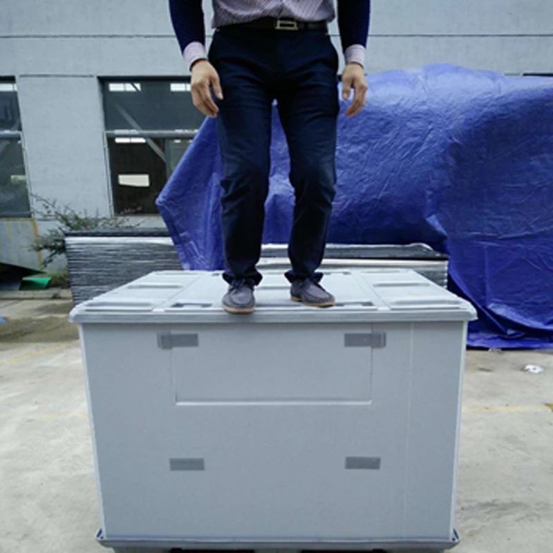 Сверхмощный складной пластиковый картон ящик для гофрированных поддонов под заказ пластиковые картонные коробки