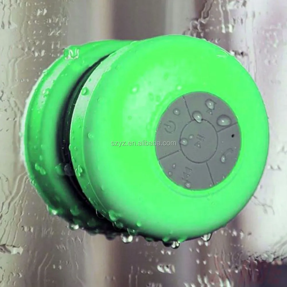 Cheap Portable Waterproof Wireless Mini BT Shower Speaker Mic Loud Sound Boom Box Receive Call Music Suction Speakers