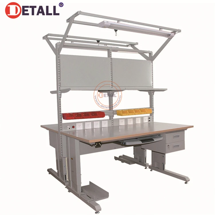 test Electronics Work Dental Lab Bench ESD Adjustable Lab Workstation Laboratory Table Furniture