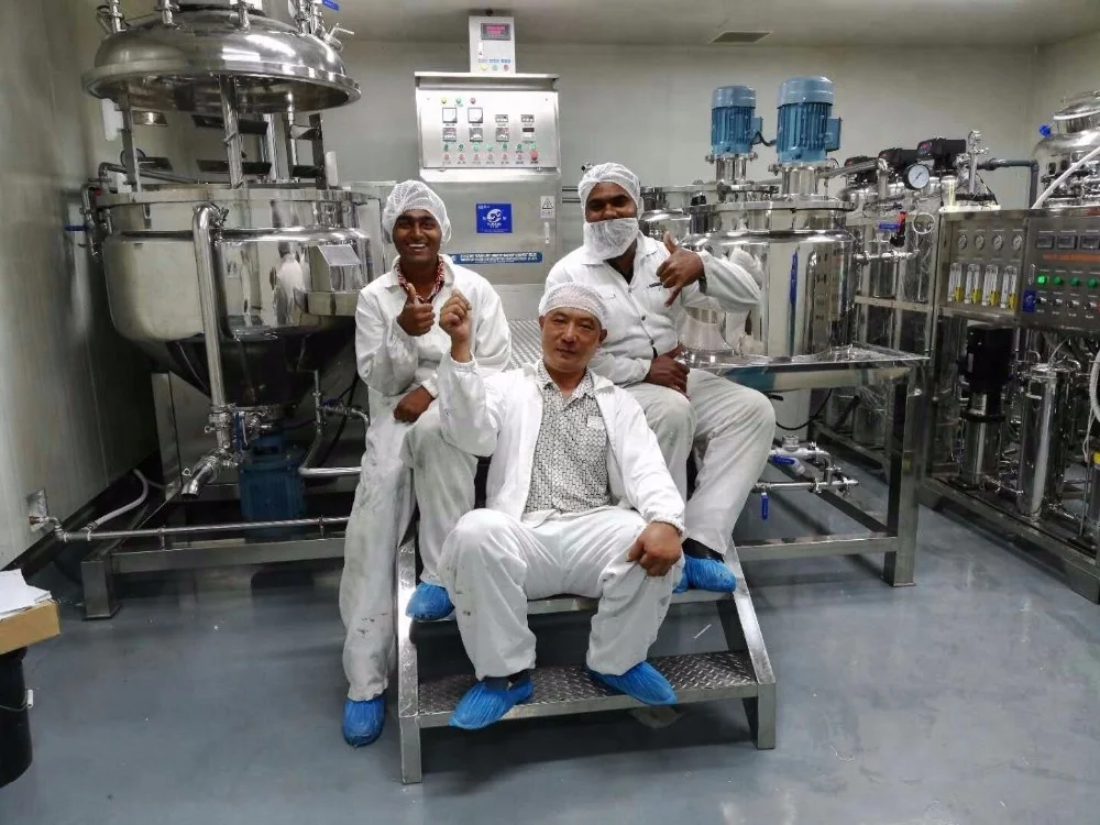 Косметическая машина из нержавеющей стали вакуумный эмульгирующий Миксер с гомогенизатором смешивающий