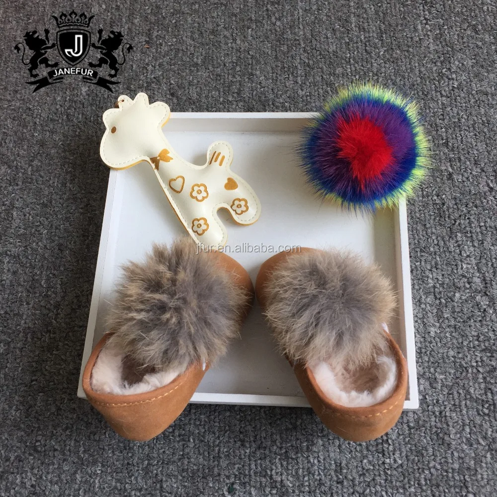 Keeping Warm Velvet Fuzz Suede Fabric Baby Shoes With Rabbit Fur Ball - Buy  Baby Shoes,Baby Shoes With Rabbit Fur Ball,Fuzz Fabric Baby Boots Product  on 