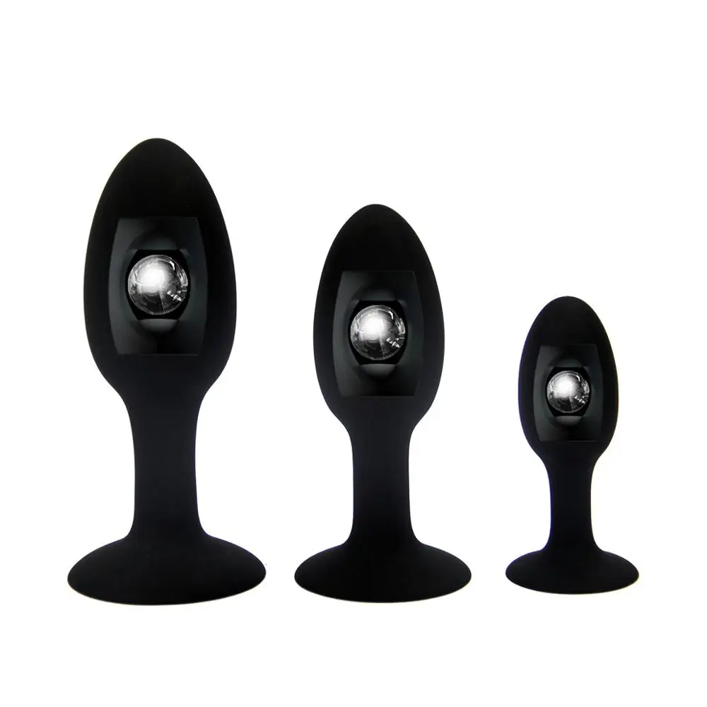 Anal Toys Large Anal Plug Metal Steel Beads Insert Silicone Butt Plug Anal  Dilatation Expand Anus Backyard Sex Products S/M/L