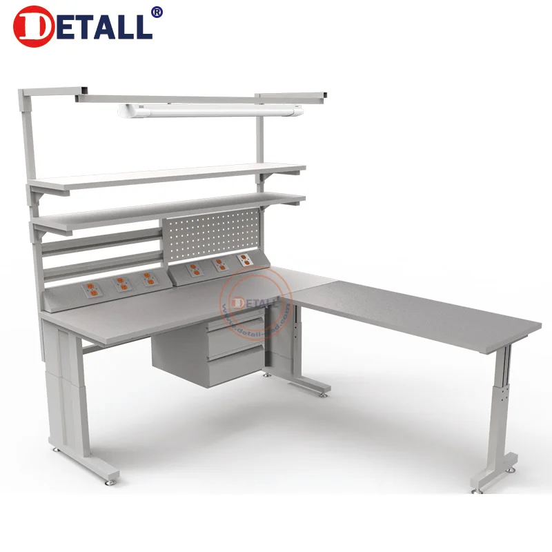 Electronic Technician Esd Multifunctional Computer Repair Work Bench Corner Workbench