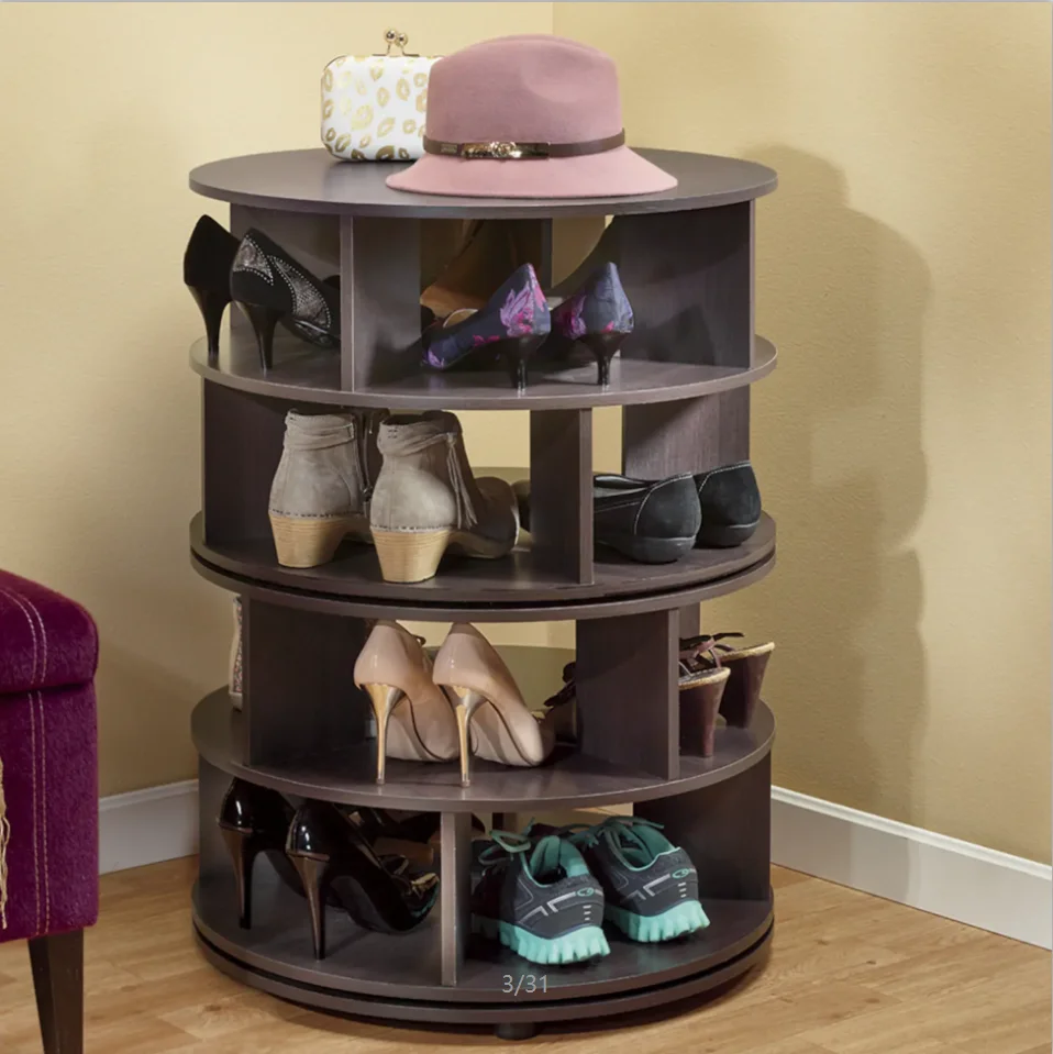Spinning Shoe Tower with Boot Tier