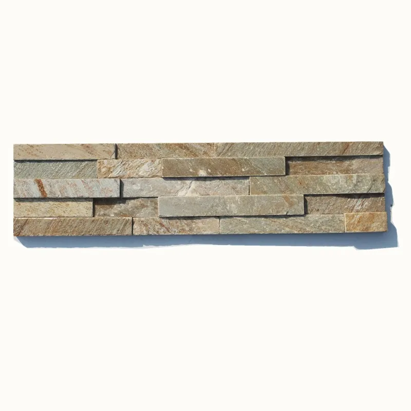 yellow thin slate stone wall panel tiles high quality slate wall
