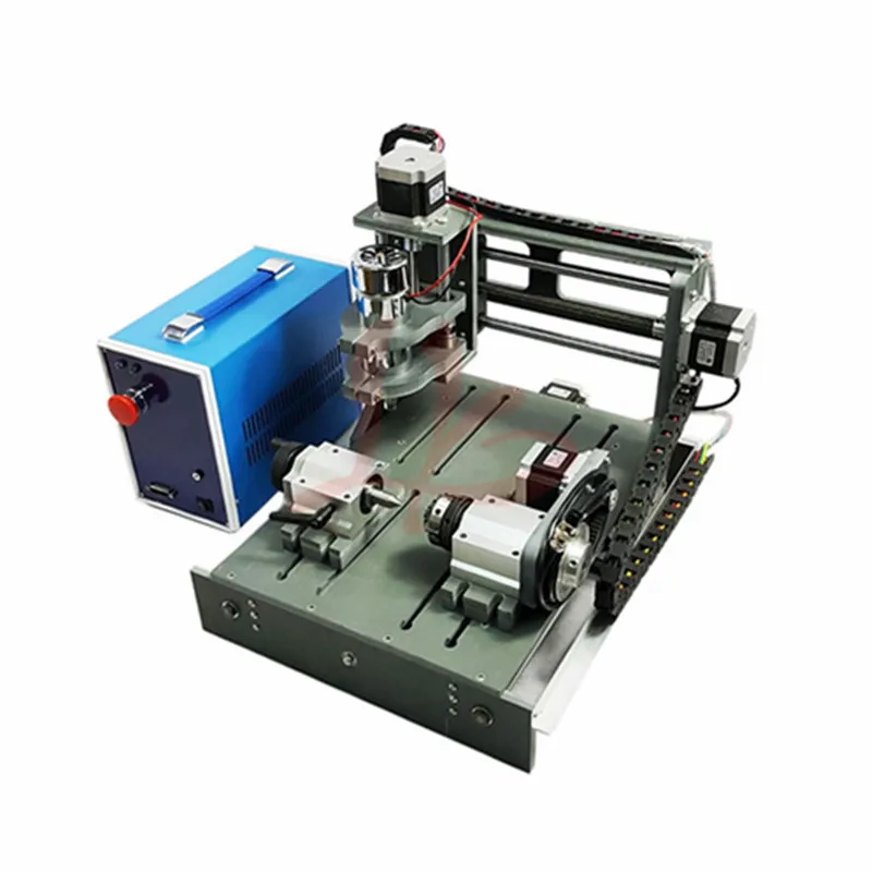CNC Router 2030 Parallel Port 4axis 300W DC Spindle Mini Cnc Engraving Machine