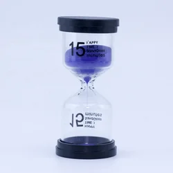 custom colorful sandglass 1/3/5/10/15/30 minutes mini hourglass clock  tea timer gift sand glass