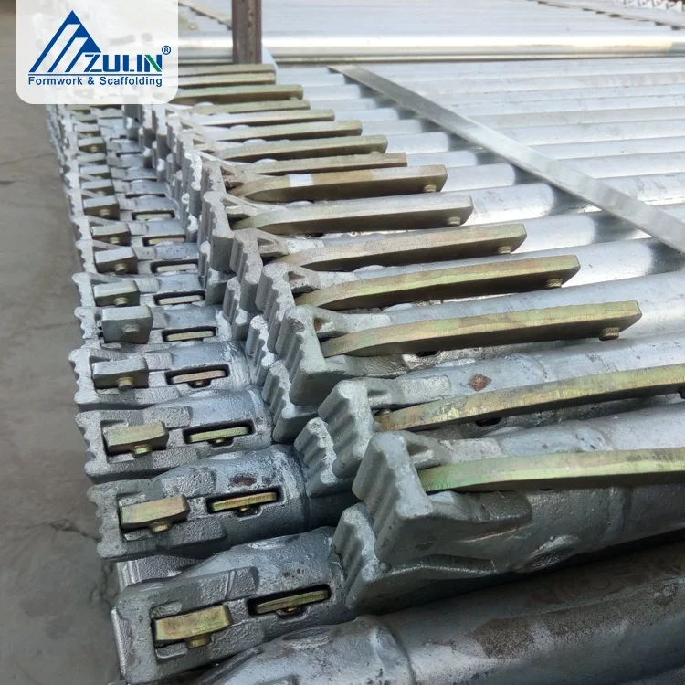 ZULIN Steel Scaffolding Ledger With Light Pin Lock Hot Dip Galvanized Finish for Building Construction SGS Certified