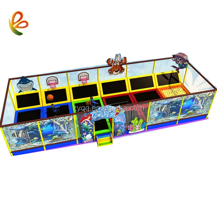 Customized Size Interactive Mini Indoor Trampoline Park Equipment