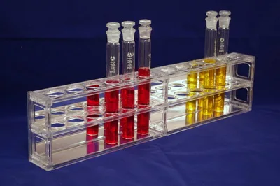Gelsonlab HSG-045 12-Place Lab Acrylic 100ml NESSLER TUBE RACK for Test Tubes
