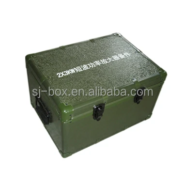 Army Green Aluminum Hard Case with Custom Foam Insert