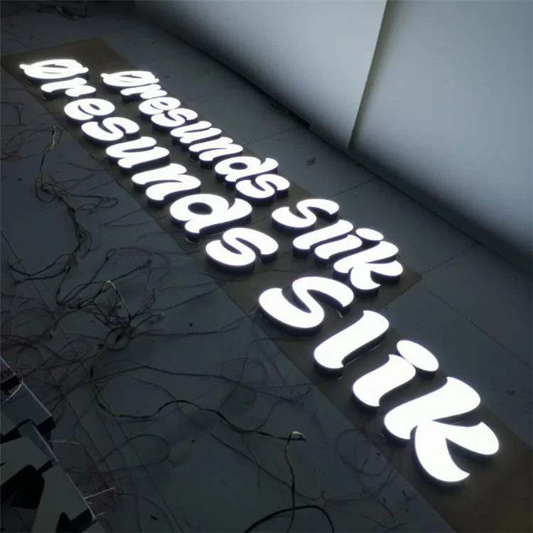 Shop Front Sign Board Design LED Light Signboard Lighting