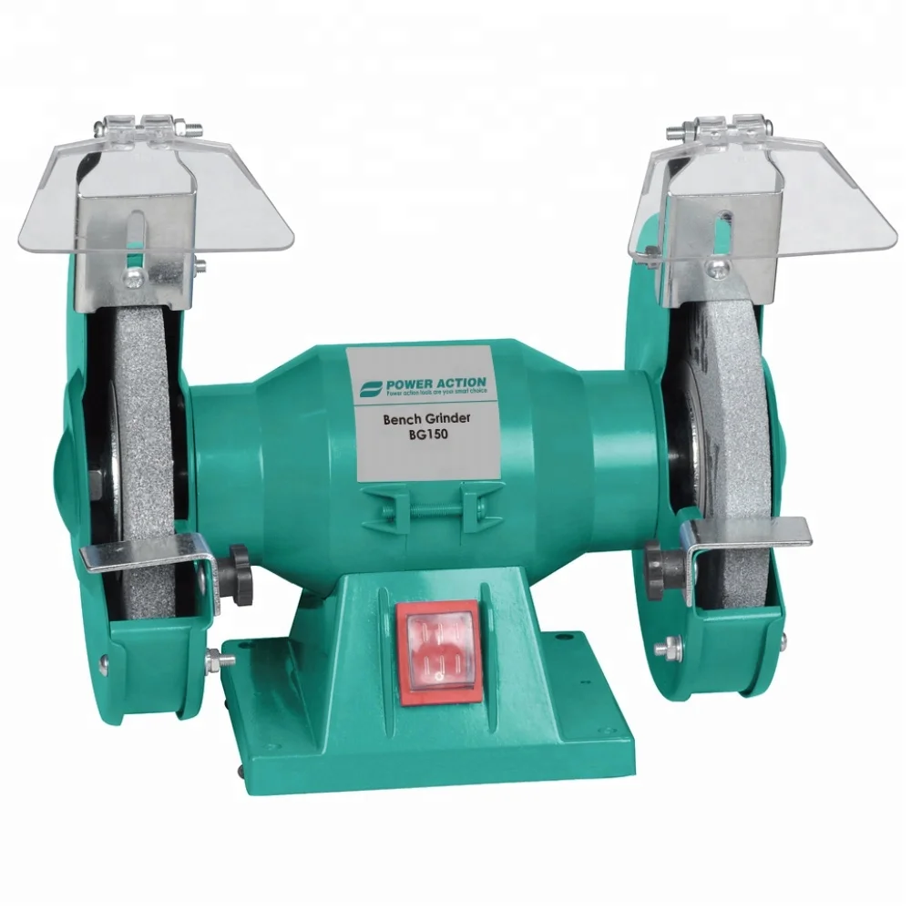Power Action Bench Grinder Machine Low Speed Mini Grinding Wheel Bench Grinder