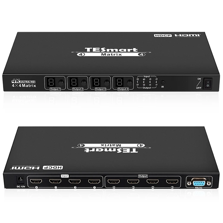 Tesmart 4k Video Wall Switcher 4x4 Hdmi Matrix Switches For Display