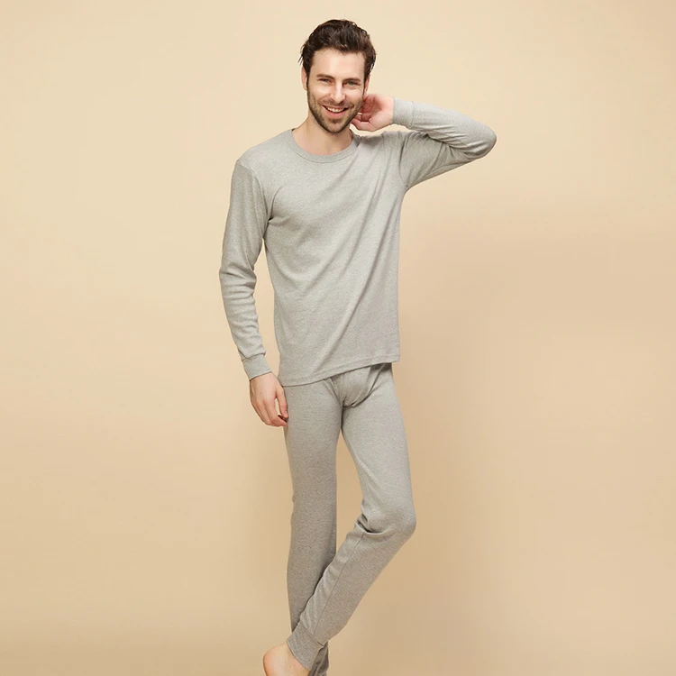 
Горячая Распродажа, теплая пижама из 100% хлопка с длинным рукавом, мужская хлопковая Пижама 