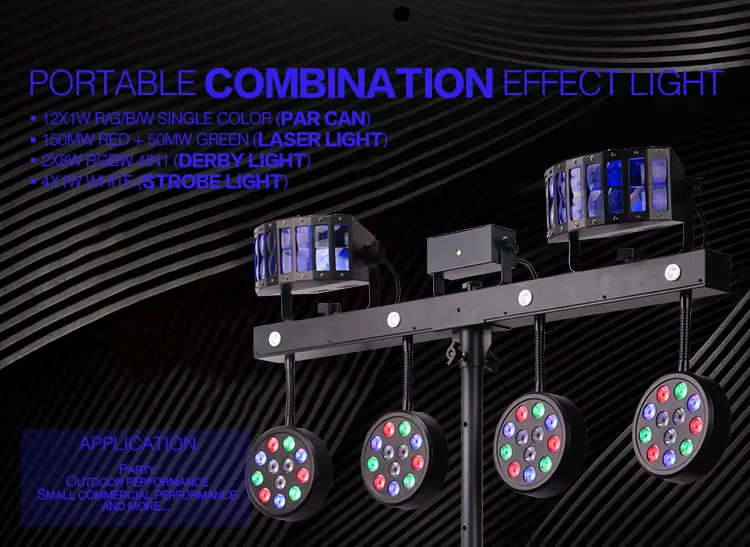Professional Portable Dj Lights Disco Dj Equipment Gig Bar Luces Para