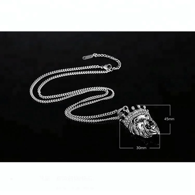 Wholesale Collier de luxe en or 18k le roi Lion, bijou de déclaration, en  acier inoxydable, avec pendentif de pièce de monnaie en or, 316l From  m.alibaba.com