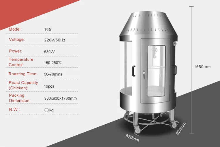 Chuangyu Chinese Equipment Supplier Roast Duck Chicken Oven BBQ Grill Machine