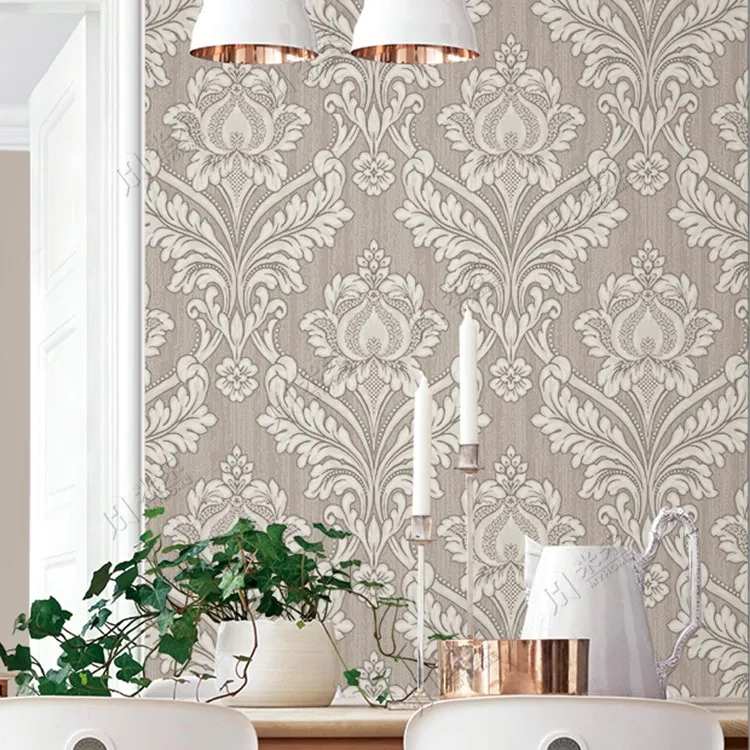 マディソンパーク ウォールパネル ダマスク柄 Damask Wood Panel Madison Park Damask Wood Panel 37.75 in. x 15.75 in. Wood 2