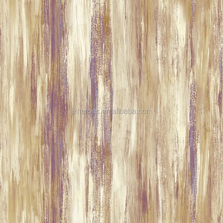 Abstract Vertical Stripe Oil Painting Style Bedroom PVC Wallpaper