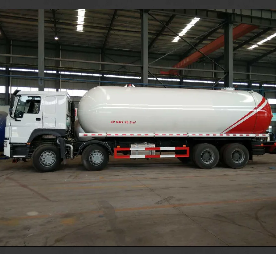 8-12 个月传动系统 25cbm 液化石油气槽车出售液化气罐车