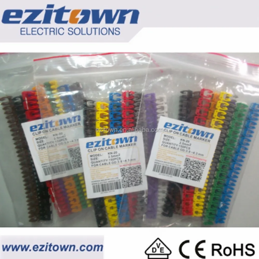
 KN POM Индивидуальные красочные пластиковые электрический кабель нумерации лейблы ярлыки провода этикетки lan Кабель маркер зажим рукава  