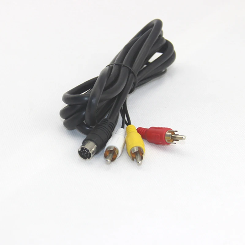 10 Pin Mini Din to 3RCA AV Cable