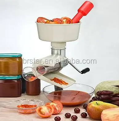 Jingyig Exprimidor de Tomate Estructura Simple Prensa de Tomate Exprimidor de Tomate Manual M/áquina de Salsa Colador de Alimentos para Frutas y Verduras Herramienta de Cocina Material PP
