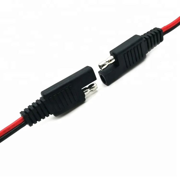 Heavy Duty DC Cord SAE Connector with Dust Cap SAE to SAE Extension Cable