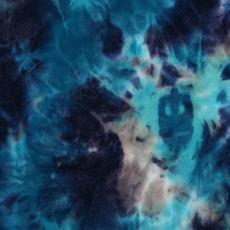 Multicolor Printed CVC Plain Custom Digital Print Knit Stretch Cotton Terry Cloth Fabric for Hoodie