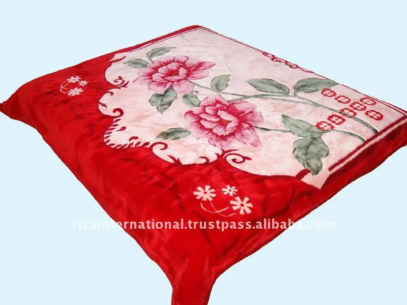 Printed Polyester Mink Blanket Printed Double Mink Blanket For Heavy