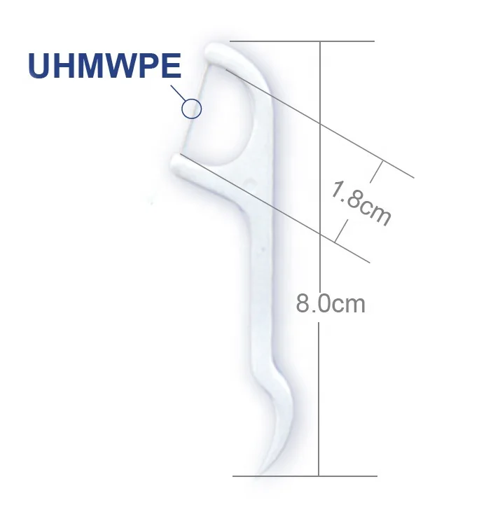 New Product Teeth Flosser Most Popular UHMWPE Adult Dental Floss Toothpick 20pcs Plastic case Pack Provide Customized