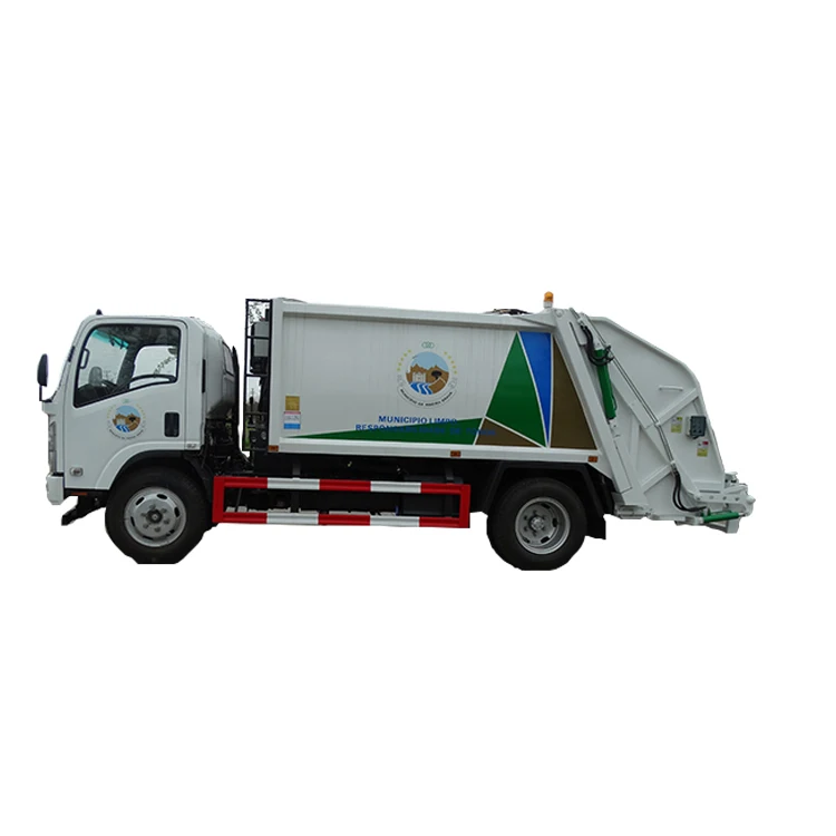 Мини 3 тонный уплотнитель мусоровоз