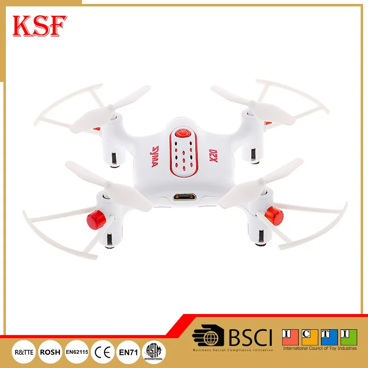 Syma X20 New Launch 4-axis ufo Aircraft Mini Pocket Drone with Light