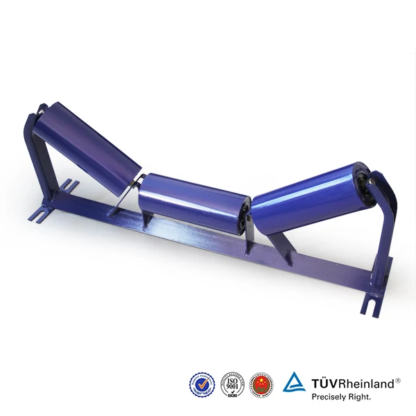 102mm Dia Water Proof Carrying Idler Equal Length Roll Trough Steel Conveyor Roller