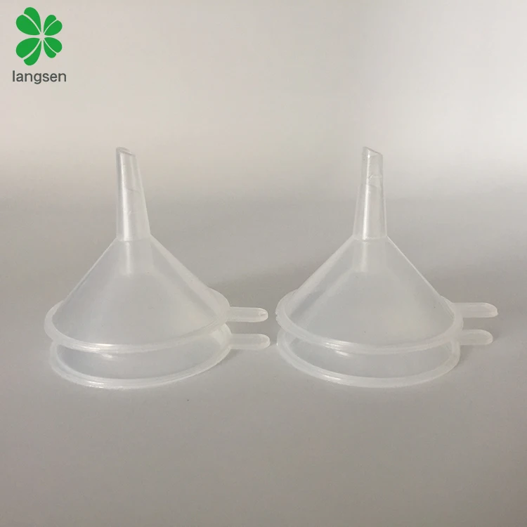 Оптовая продажа пластиковая полипропиленовая мини-воронка 50 мм для химикатов жидкой косметики парфюма воронка-дозатор