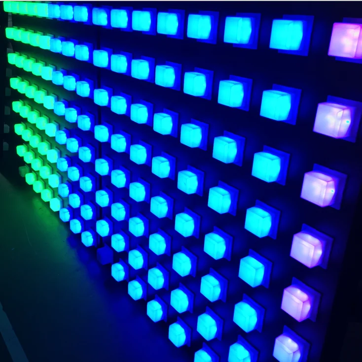 Matrix Led Pixel 3d Disco Panel Light For Night Club And Hotel Ceiling Wall Decor Modern Led Matrix Panel