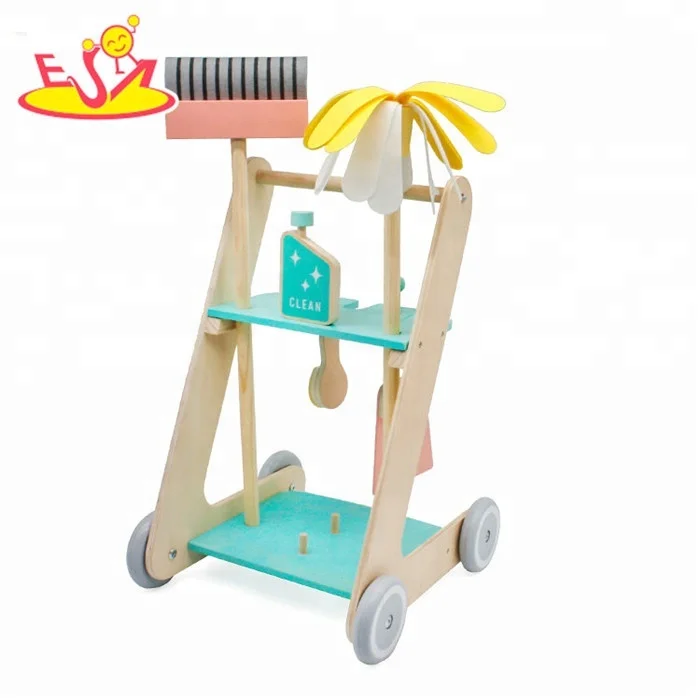 Новинка Лидер продаж игрушки для ролевых игр деревянный детский пылесос оптовой продажи W10D194B