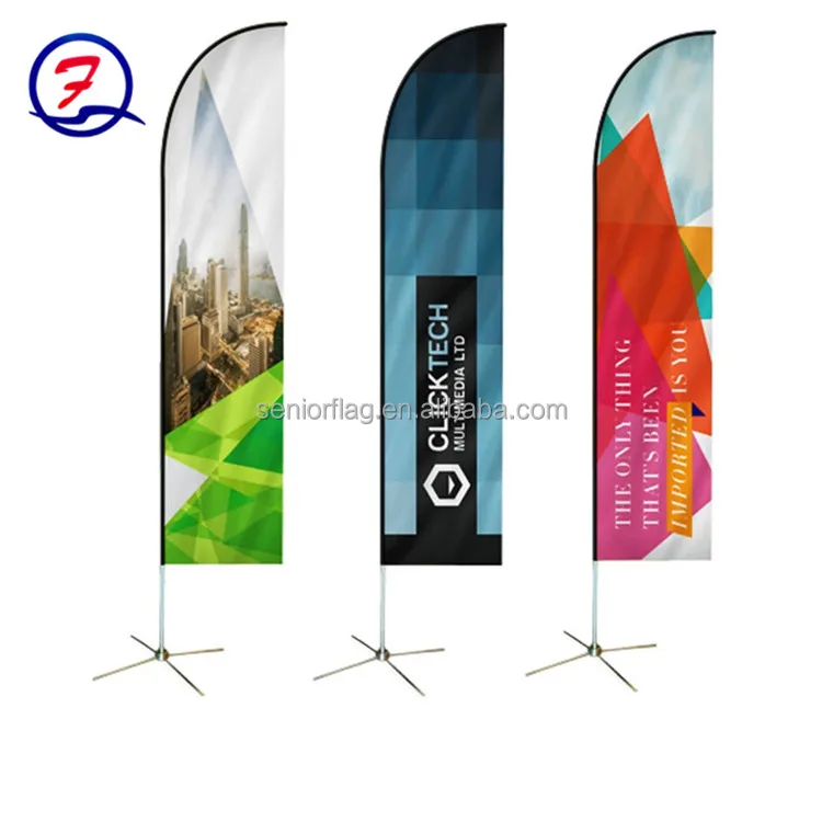 100%polyester 110gsm knitted polyester cheap flags and banners