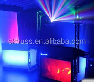 LiteConsole XPRS Black Foldable Mobile DJ Booth Club Trussing Stand