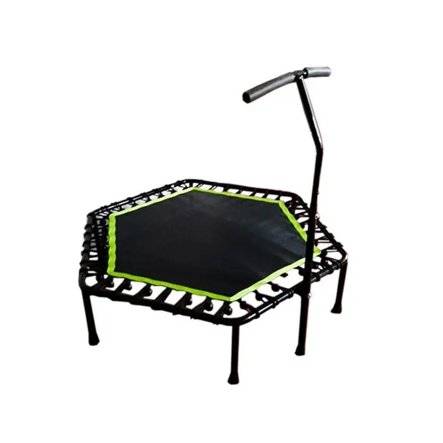 Wholesale  Adult Fitness indoor  folding mini  trampoline  with handle,fitness equipment