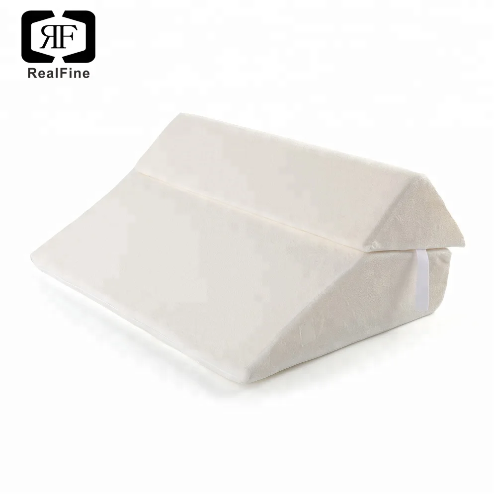 Triangle Shaped Folding Contour Leg Elevator Bed Wedge Memory Foam Pillow