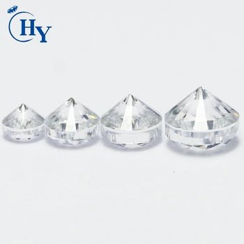 Circle Round 4-6mm white jewelry cz heavy girdle cubic zirconia