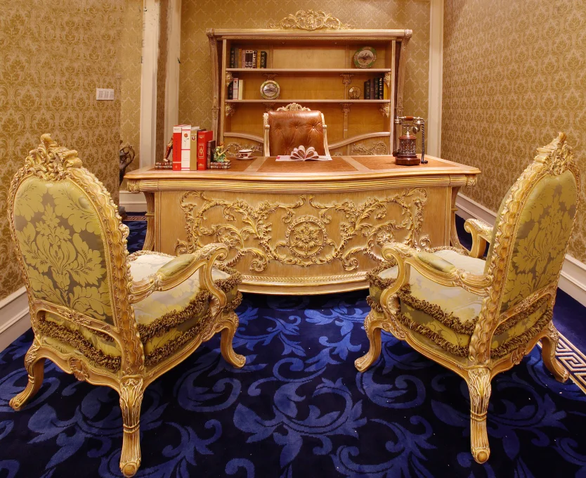 Luxury Baroque Style Hand Made Antique Inlaid Royal Golden Classic Italian  Executive Office Furniture Bf05-21422 - Buy Luxury Home Office  Furniture,Classic Office Furniture,Italian Classical Office Furniture  Product on 