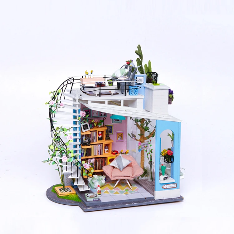 Robotime Rolife 3d Wooden Puzzle Dg12 Dora's Loft Assemble Toys Diy  Miniature Doll House - Buy Miniature Doll House,Diy Doll House,3d Wooden  Puzzle Product on Alibaba.com