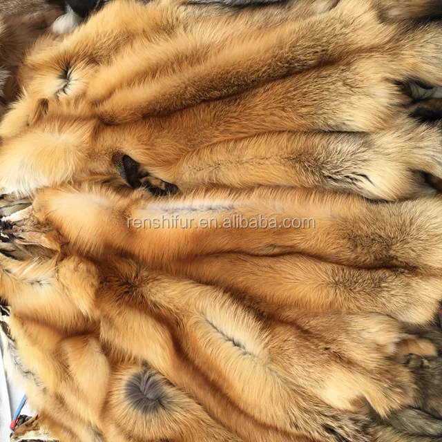 China Real Fox Skin Plate Coat Material Fox Fur Material