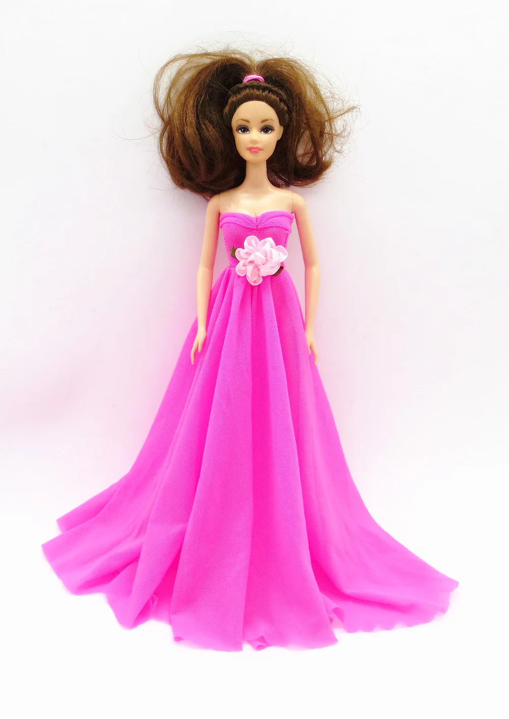 2015 New Beautiful Handmade Party Clothes Fashion Dress for Noble Barbie Doll free shipping h134