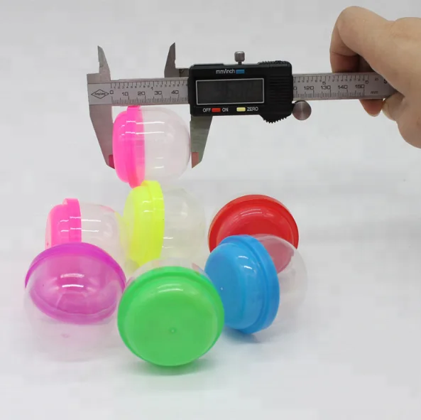 Оптовая продажа высококачественных классических 5 см красочный пластиковый маленький шарик Детские пустые капсулы игрушки настраиваемые