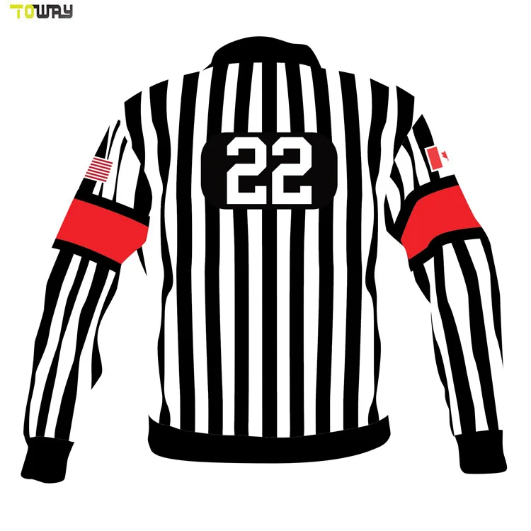 Custom Team Professional Ice Hockey Referee Jersey